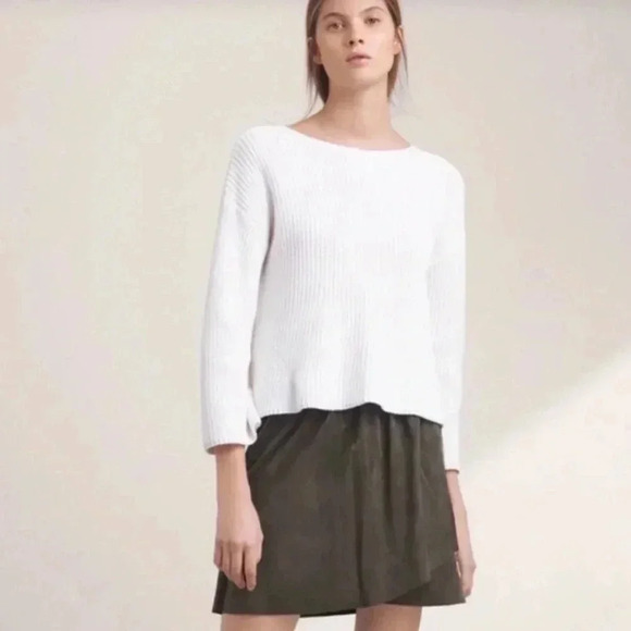 NWT Aritzia Wilfred Free Nescher Skirt Dark Charcoal size S - Picture 3 of 6